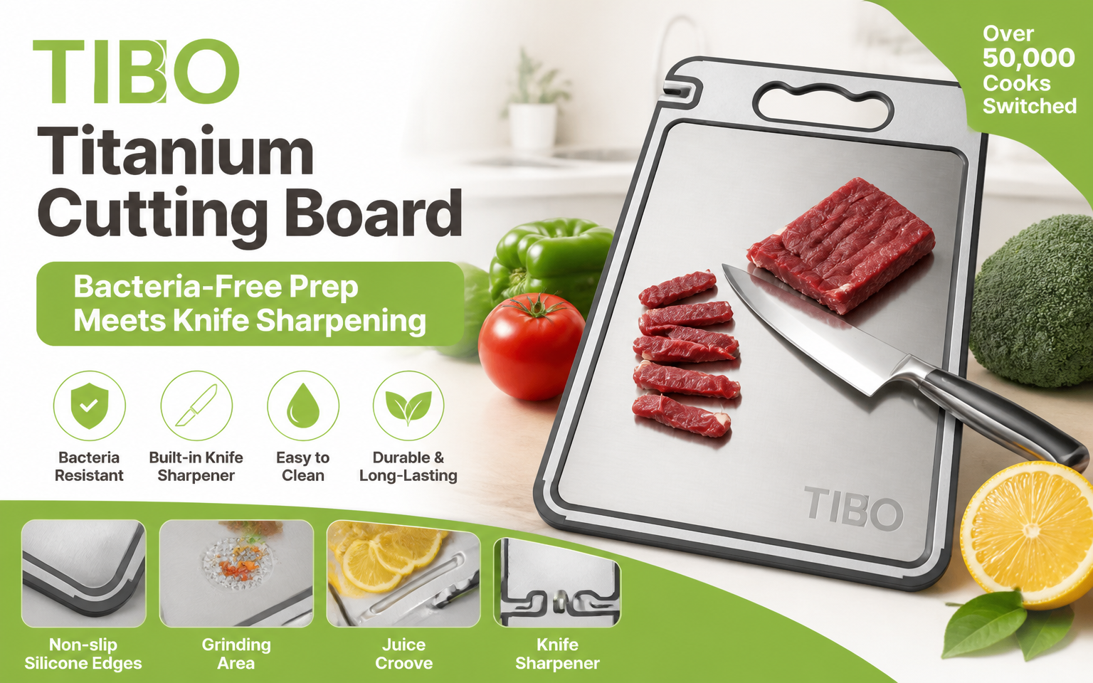 TIBO Titanium Cutting Board